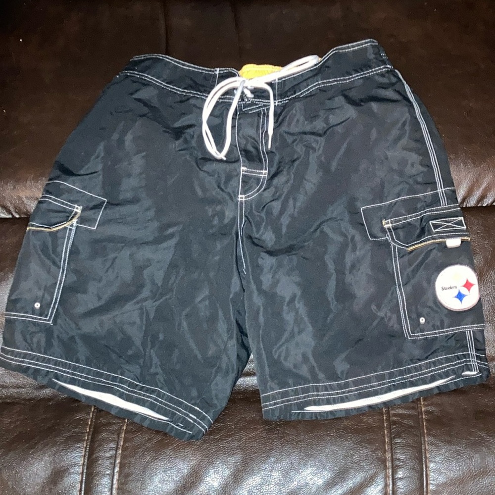 Steelers swim trunks